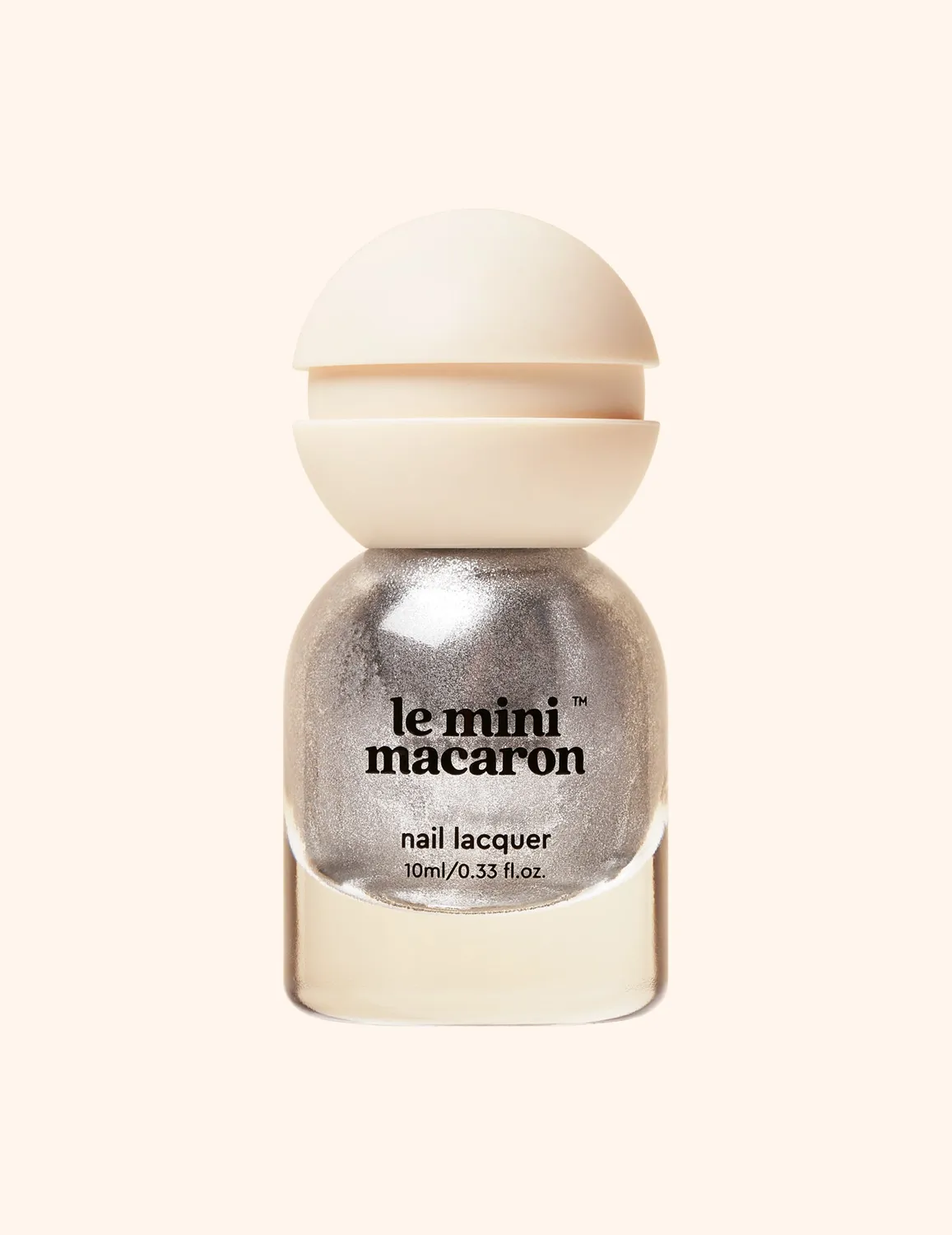 Le Mini Macaron Le Sweet Silver Glow neglelakk 10 ml sølv