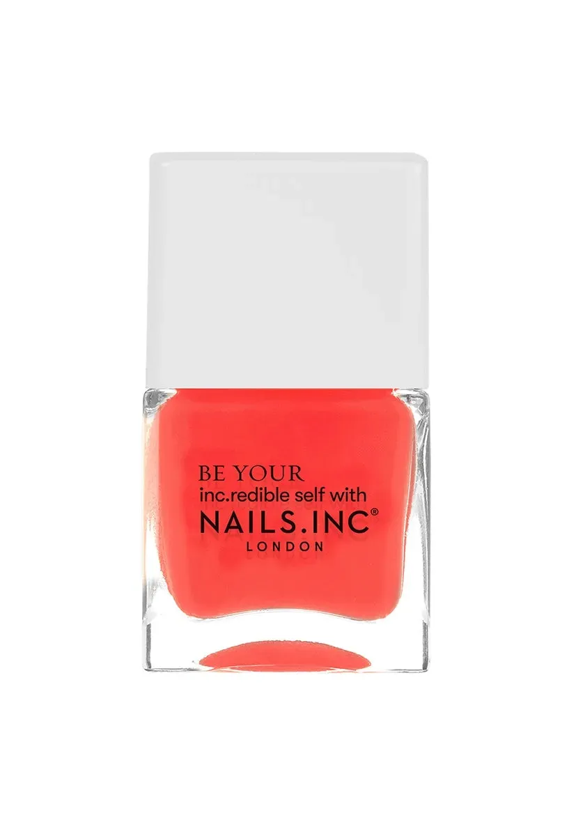 Nails Inc Neon Coral Street neglelakk korall neon