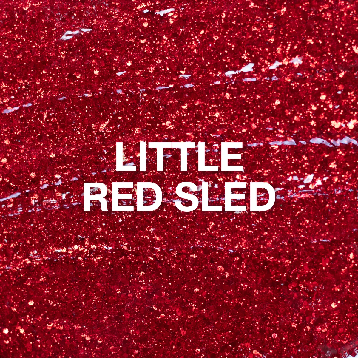 Light Elegance P+ Little Red Sled glitter gelelakk 10 ml
