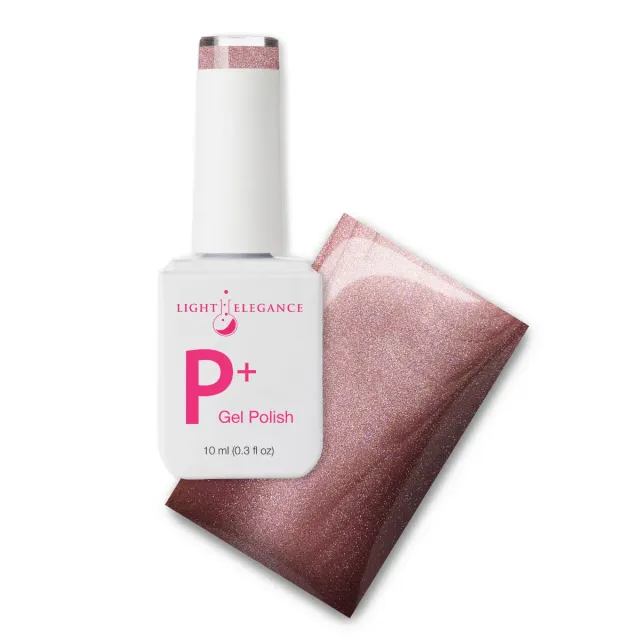 Light Elegance P+ Mirage gellakk 10 ml cat eye rosegull