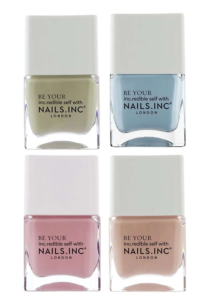 Nails Inc London It's Only Neutral neglelakksett 4-pk nude