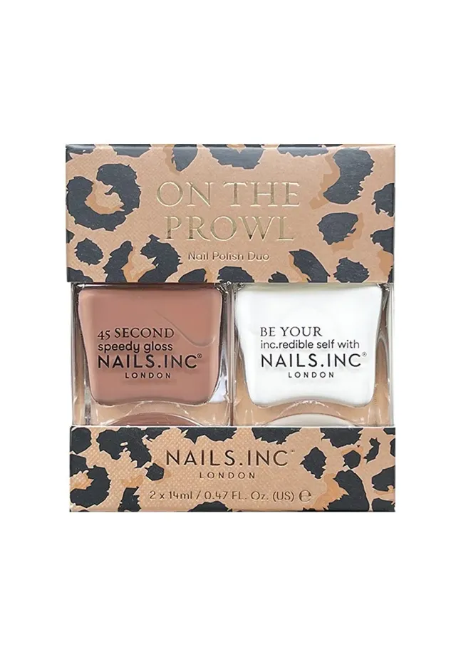 Nails Inc On The Prowl neglelakkduo 2-pakning brun