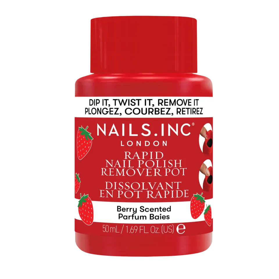Nails Inc Berry Scented neglelakkfjerner potte bærduft