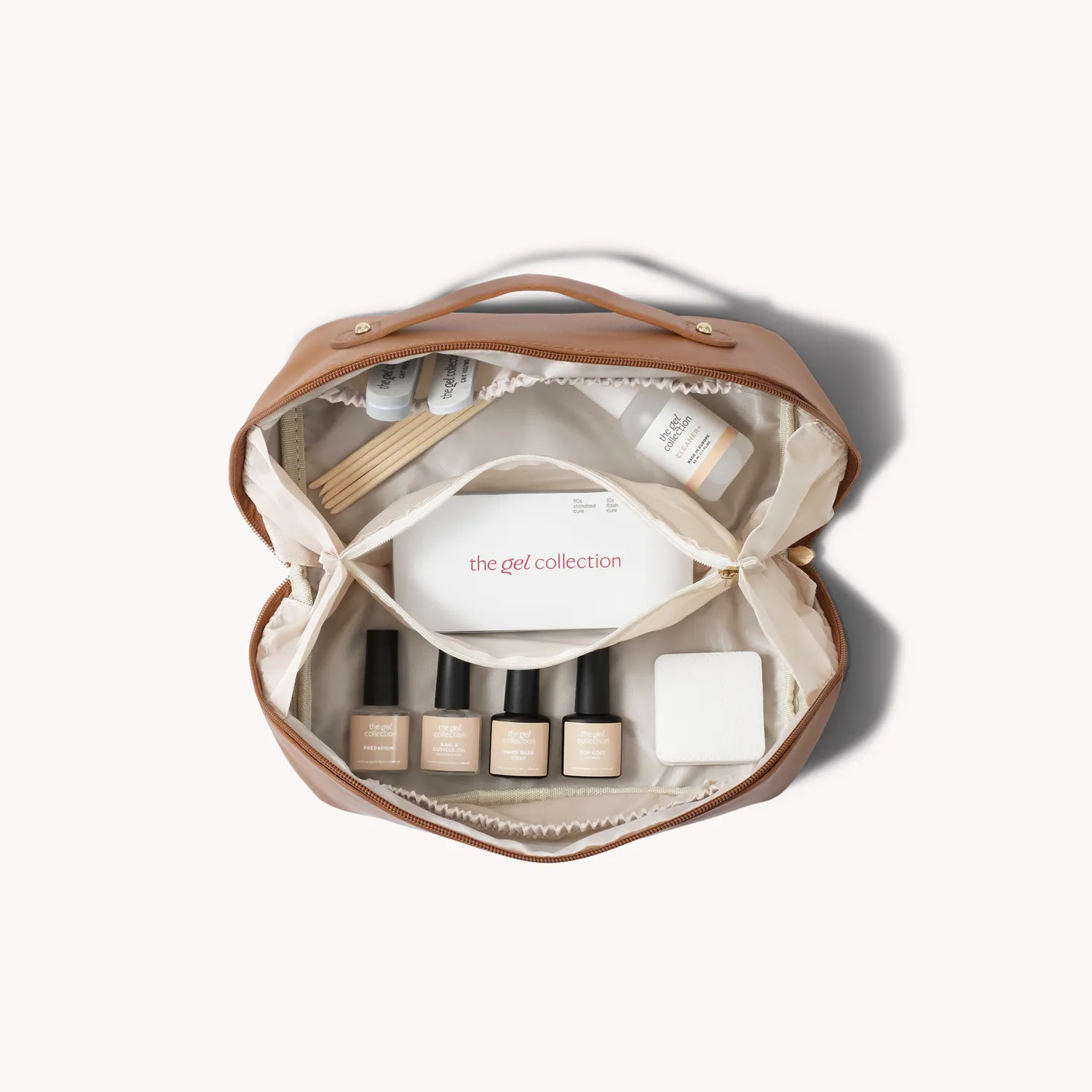 The Gel Collection Travel Bag negleveske brunt PU-skinn