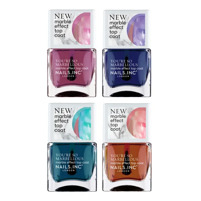 Nails Inc You're So Marbellous neglelakksett 4-pk glans
