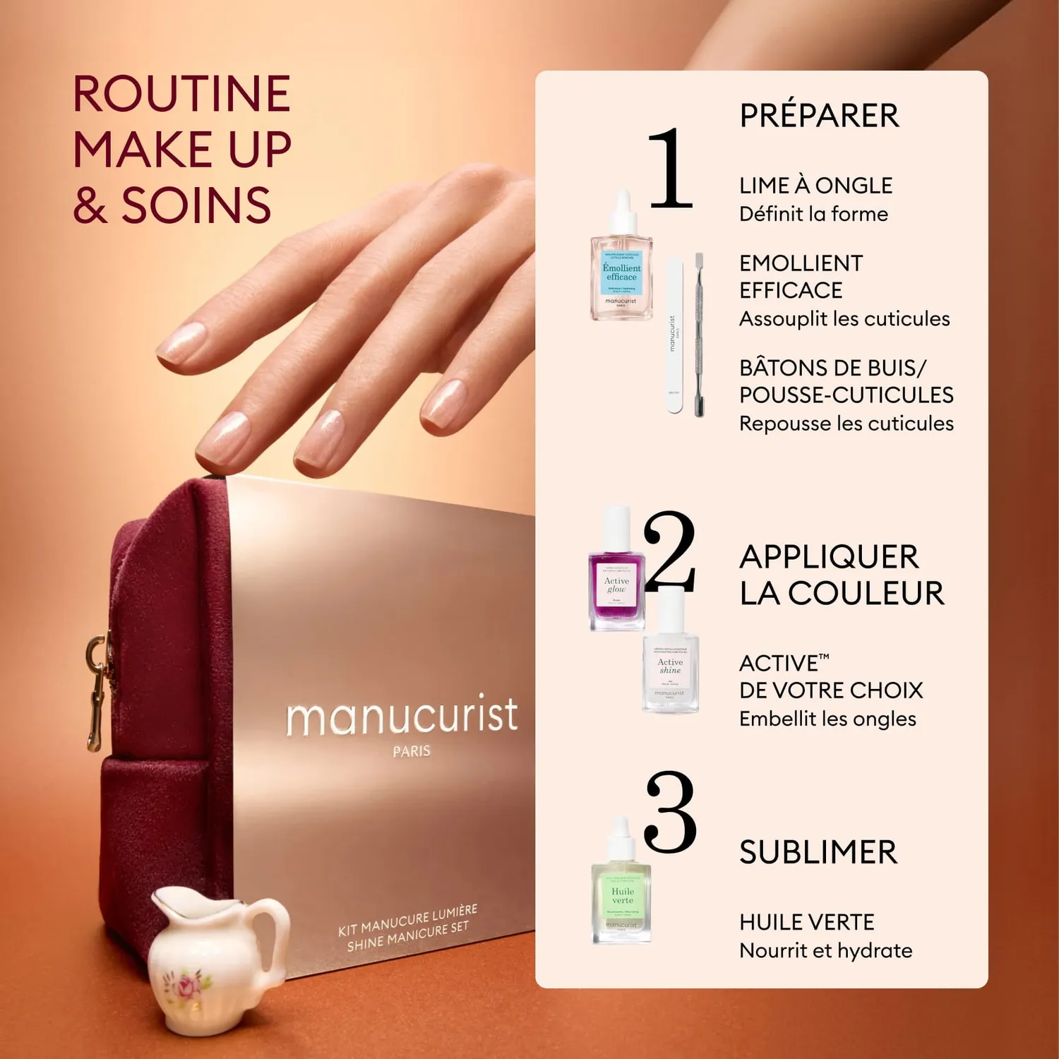 Manucurist Active Discovery Kit neglepleiesett i mappe