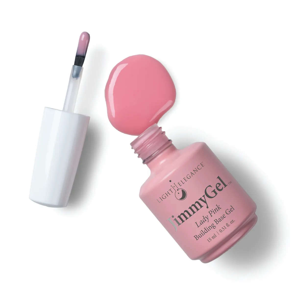 Light Elegance JimmyGel buildergel 6x15 ml rosa 6-pakning