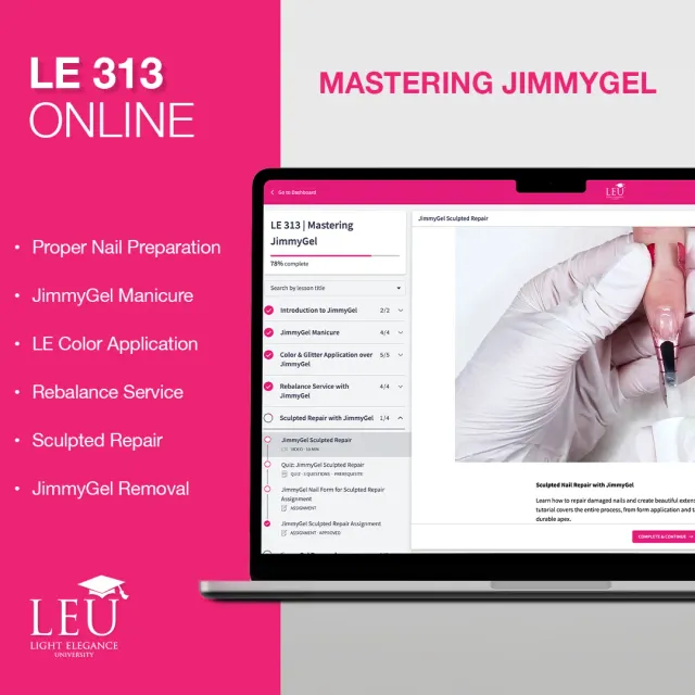Light Elegance LE 313 Mastering JimmyGel nettkurs builder