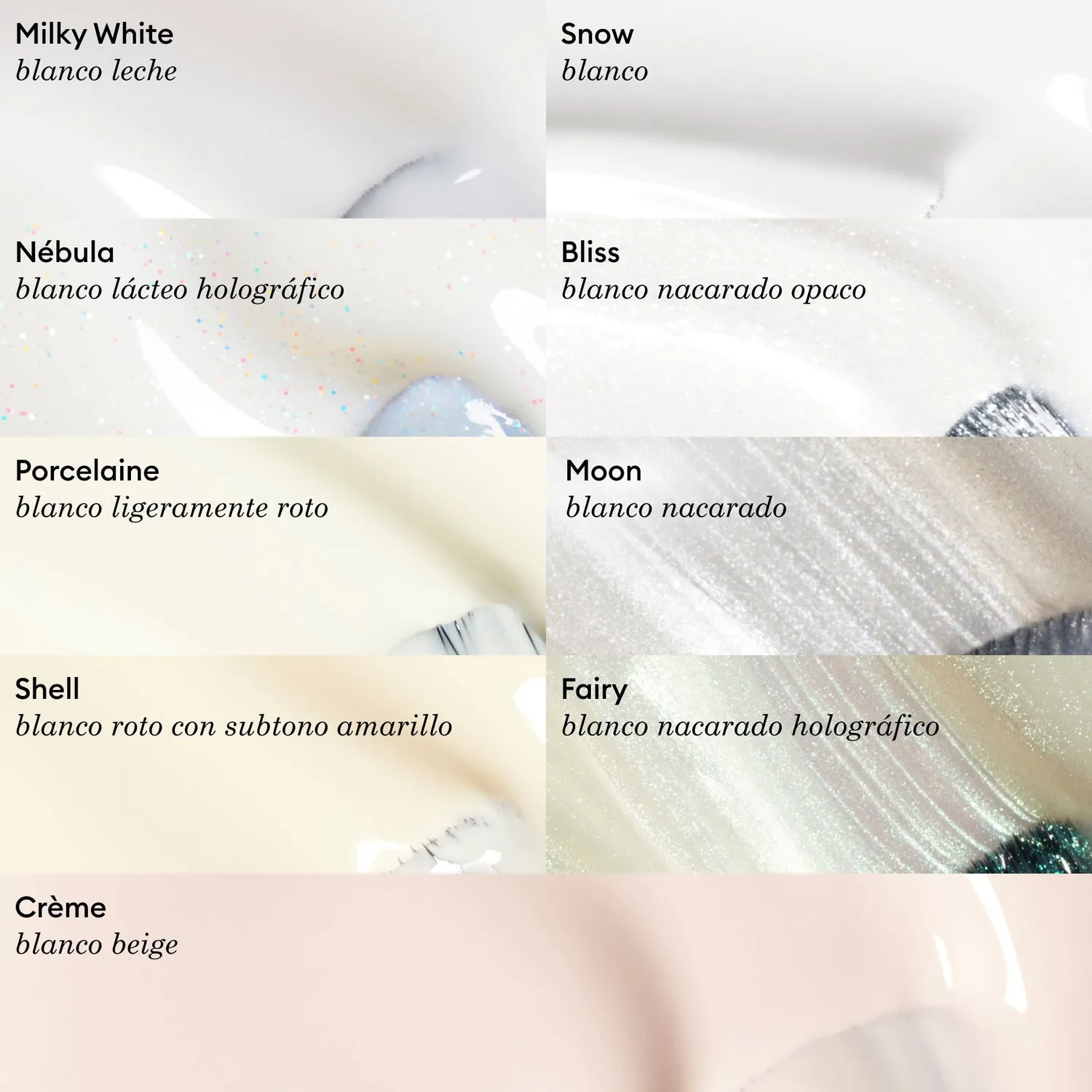 Manucurist Green Flash gel neglelakk Porcelaine offwhite