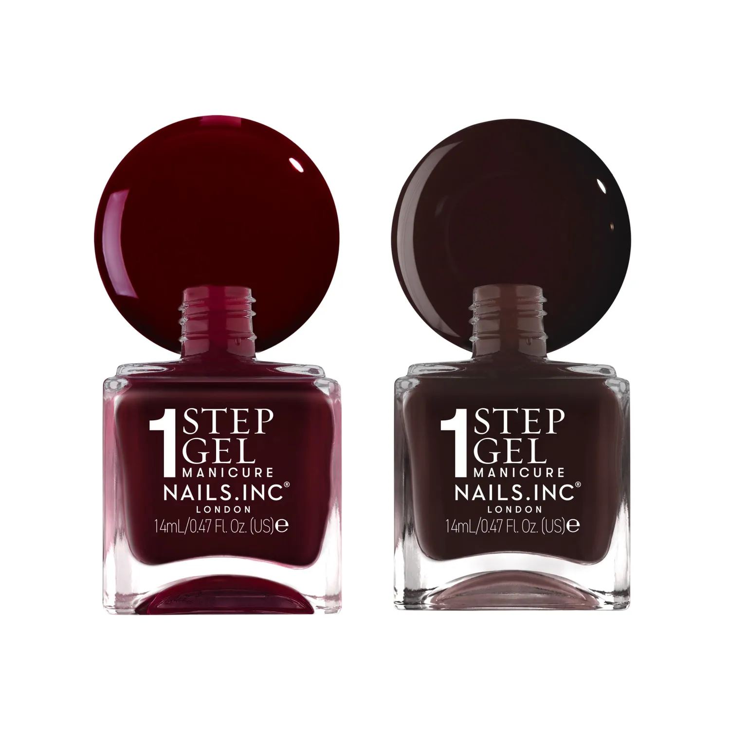Nails Inc It's Topless Nail Bordeaux duo bordeaux geleffekt