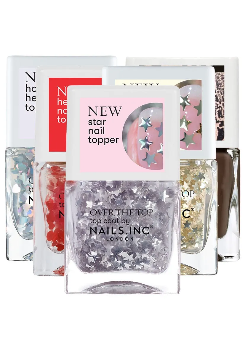 Nails Inc Showstopping Spitalfields topper sølv glitter