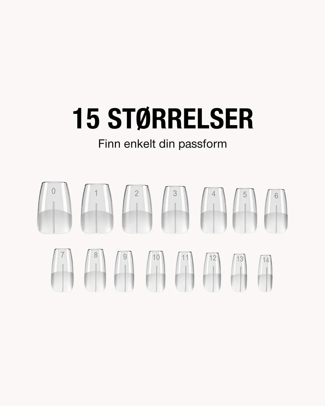 The Gel Collection Gel Tips tilkjøpspakke forlengelse