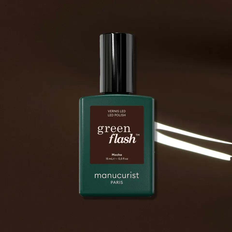 Manucurist Green Flash Mocha gellakk mørk brun