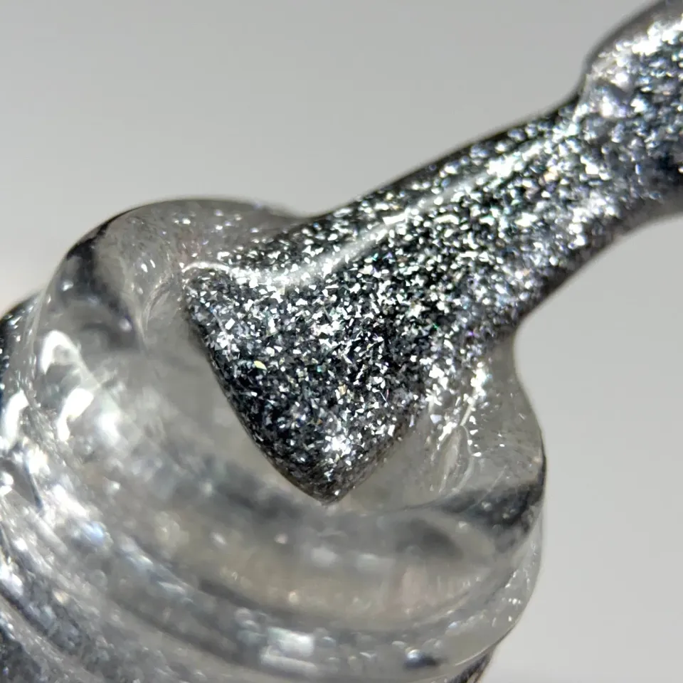 SPARK Glitter Top SILVER toppgel 15 ml TPO-fri