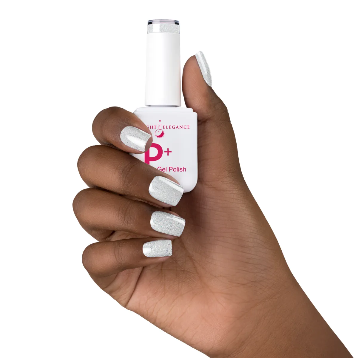 Light Elegance P+ Tiny Diamond neglelakk 10 ml sølvglitter