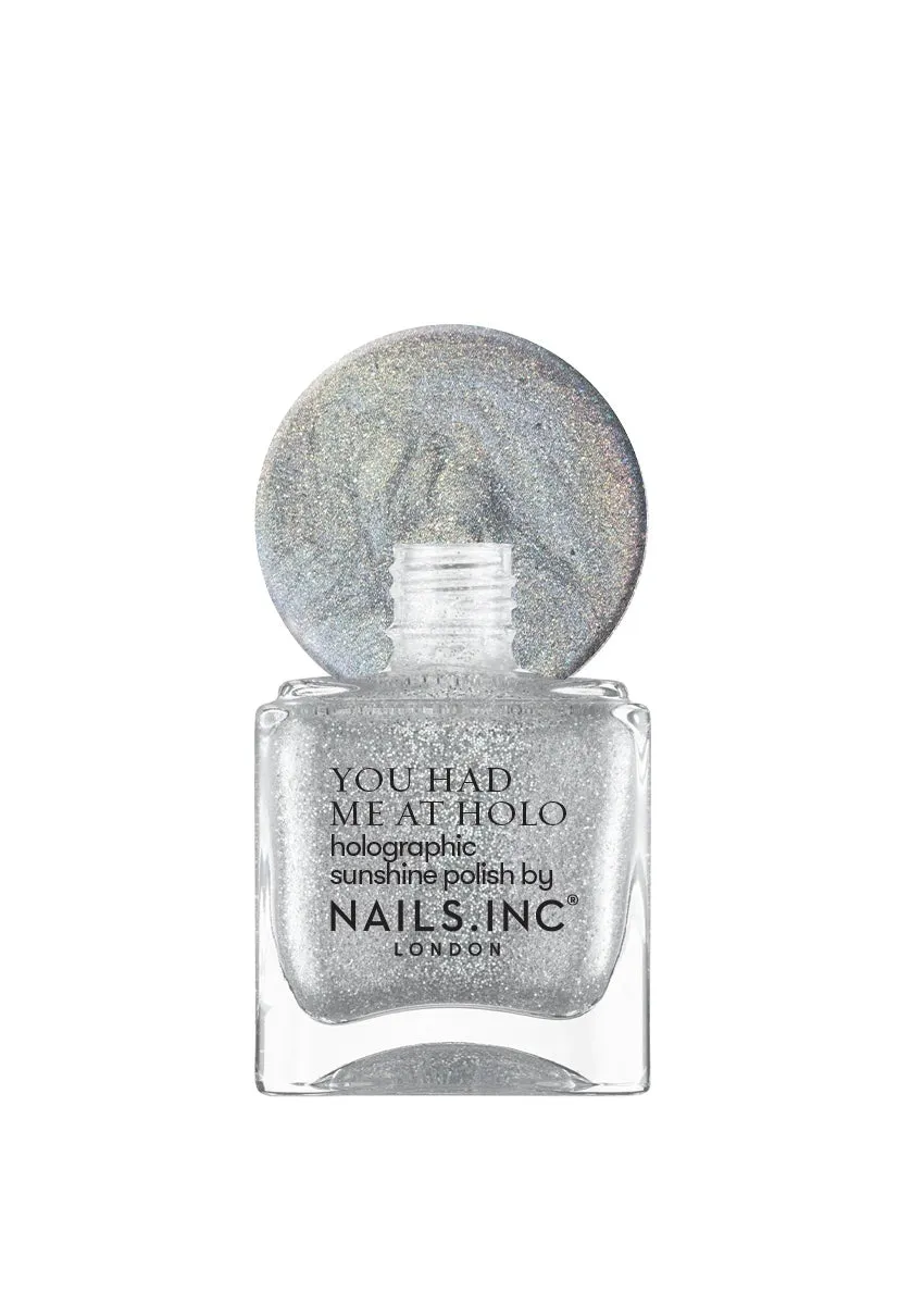 Nails Inc Paint The Town Rainbow holografisk lakk