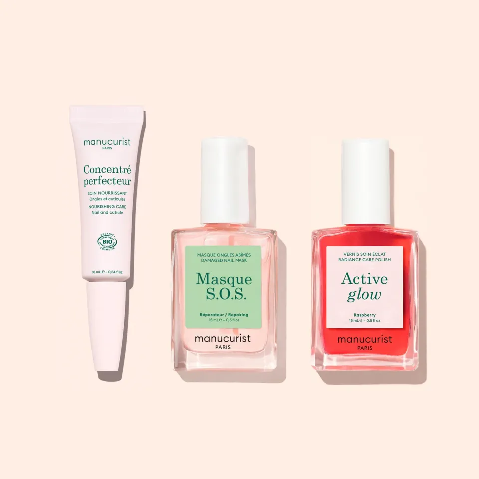 Manucurist Strong Glow Trio neglepleiesett 3 deler