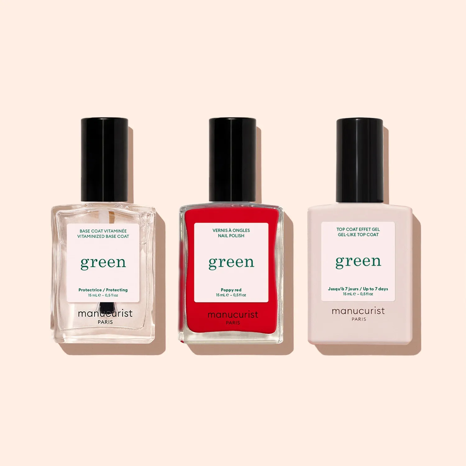 Manucurist Green Kit Basic neglelakksett uten remover oil
