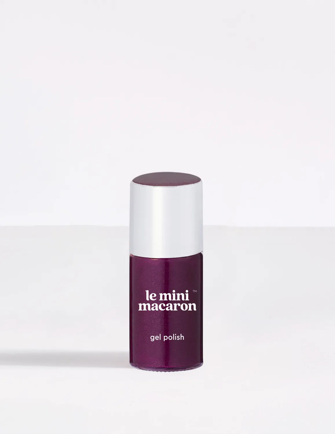Le Mini Macaron Dark Plum gellakk 8,5 ml lilla shimmer