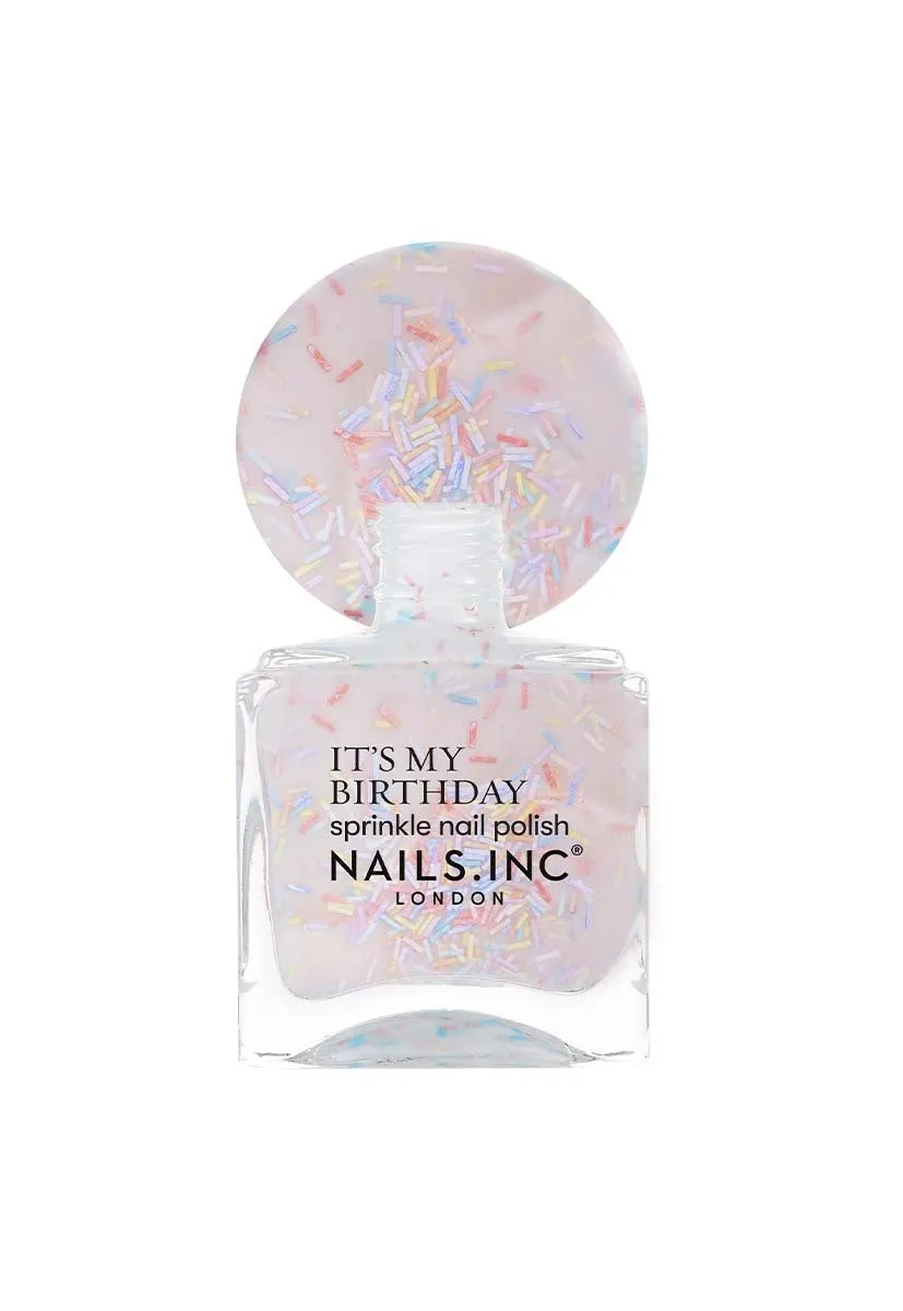 Nails Inc Cake-Scented Sprinkles It's My Birthday neglelakk rosa