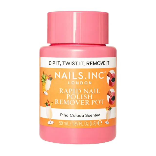 Nails Inc London Piña Colada neglelakkfjerner pot hurtig