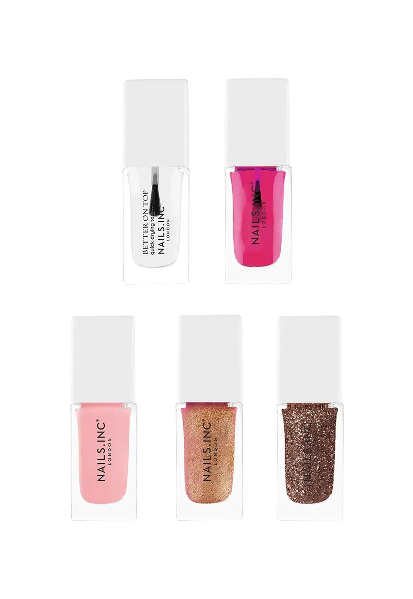 Nails Inc London Townhouse neglelakksett 5-pk krem