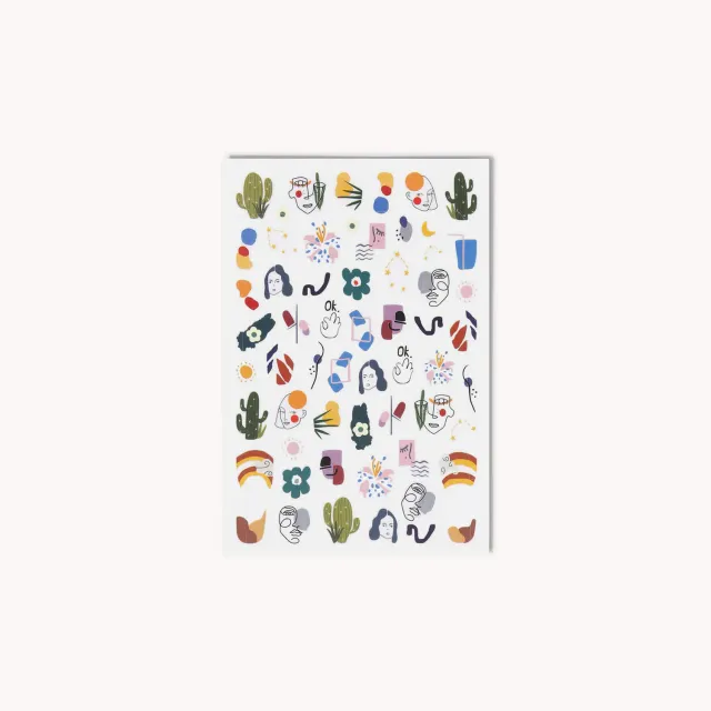 The Gel Collection Abstract nail art stickers