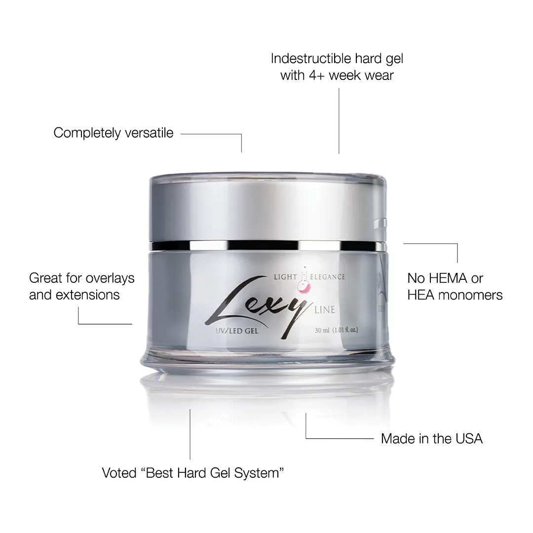Light Elegance Lexy Line Extreme hardgel bundle 10+120 ml klar