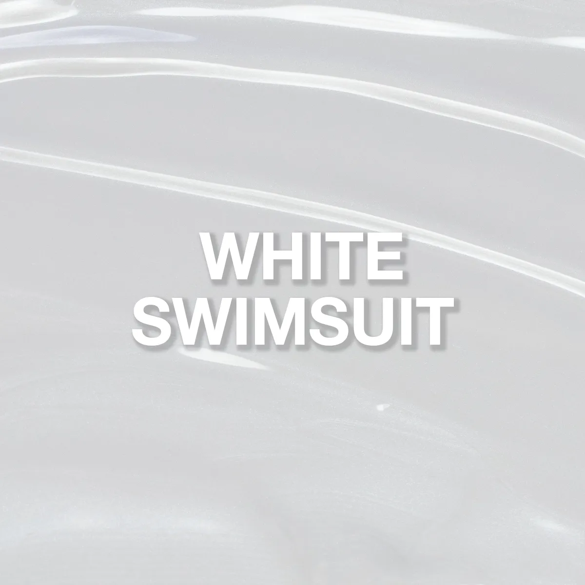 Light Elegance ButterCream White Swimsuit neglegel hvit shimmer