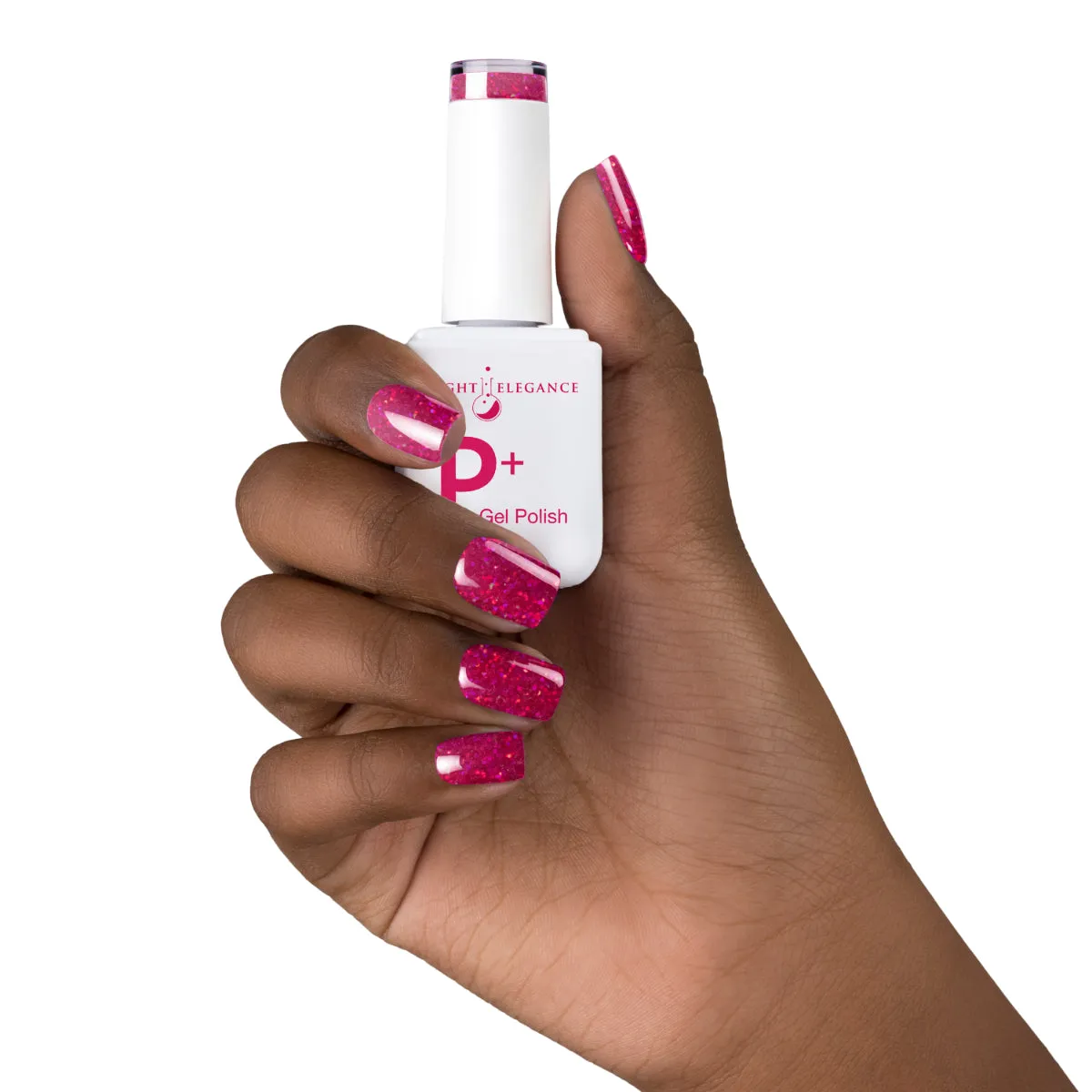 Light Elegance P+ It's Wine Time gelelakk 10 ml glitter fuchsia