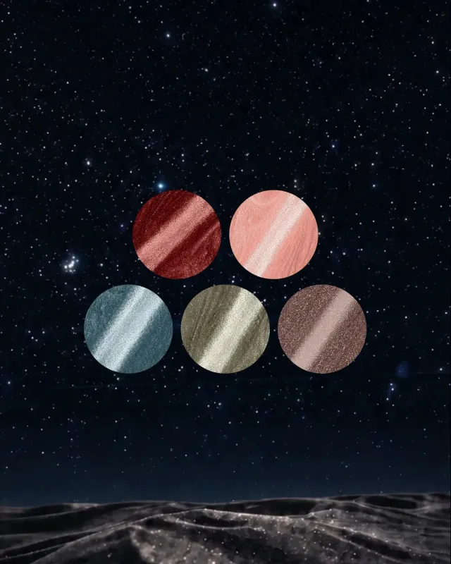 The Gel Collection Midnight Bundle Cat Eye gellakk 5-pkn mørk