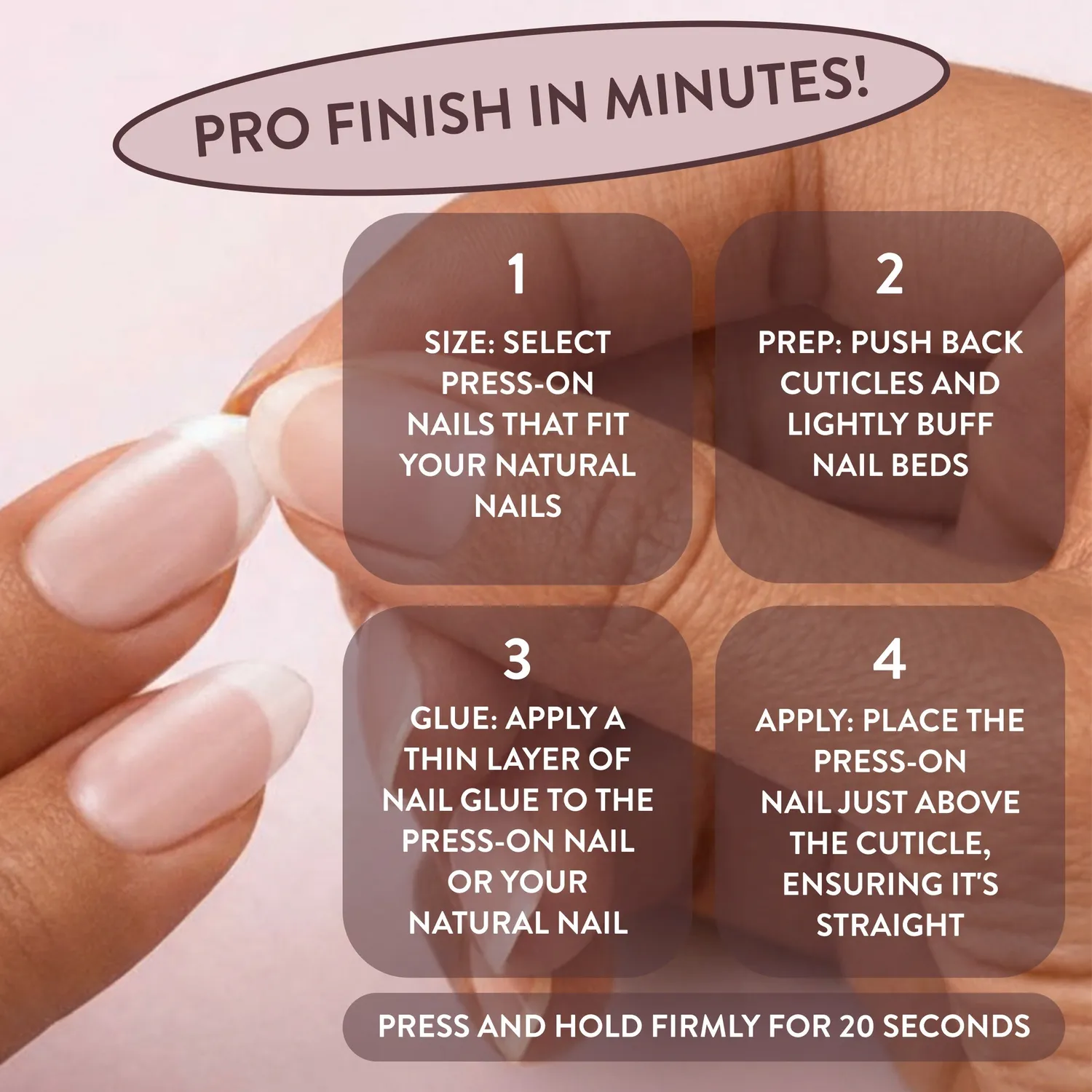 Nails Inc Kylie Coded Pink Cat-Eye løsnegler US