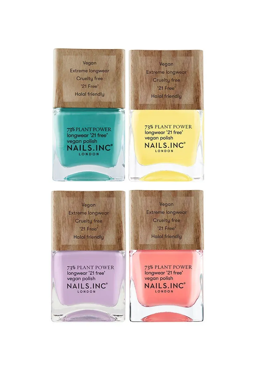 Nails Inc Plant Power Pastels neglelakksett 4-pk pastell