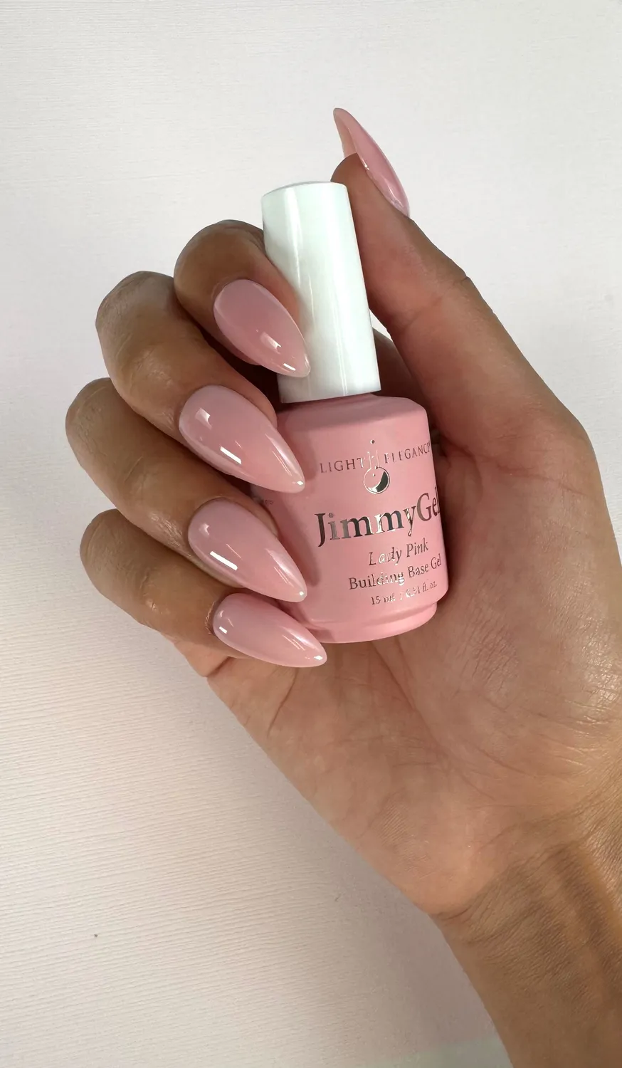 Light Elegance JimmyGel Lady Pink byggelakk kremrosa