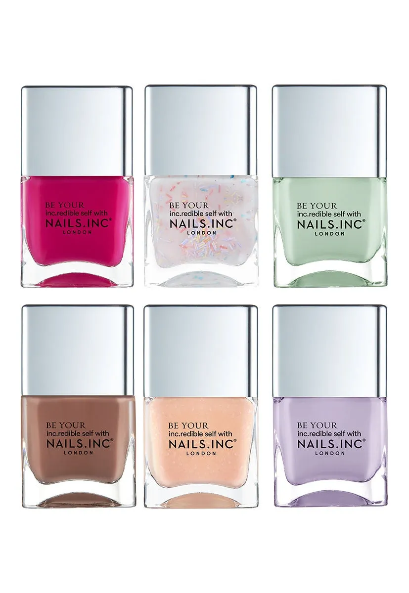 Nails Inc Donut Stop Me Now neglelakksett 6-pk krem