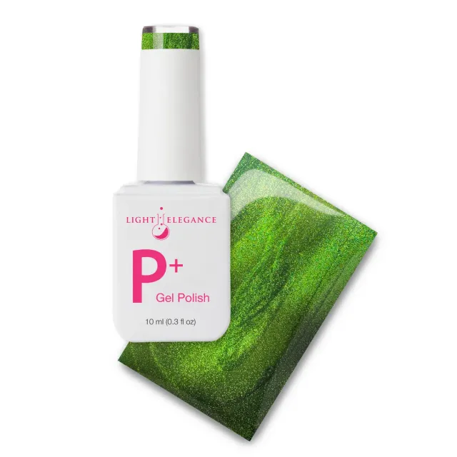 Light Elegance P+ Vertigo gellakk 10 ml grønn cat eye