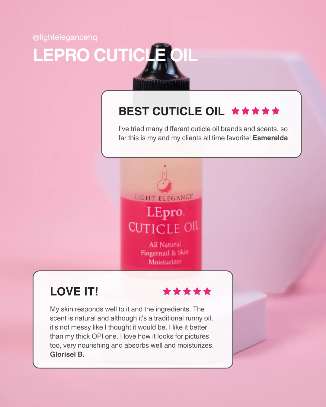 Light Elegance LEpro neglebåndsolje 10 ml fuktgivende