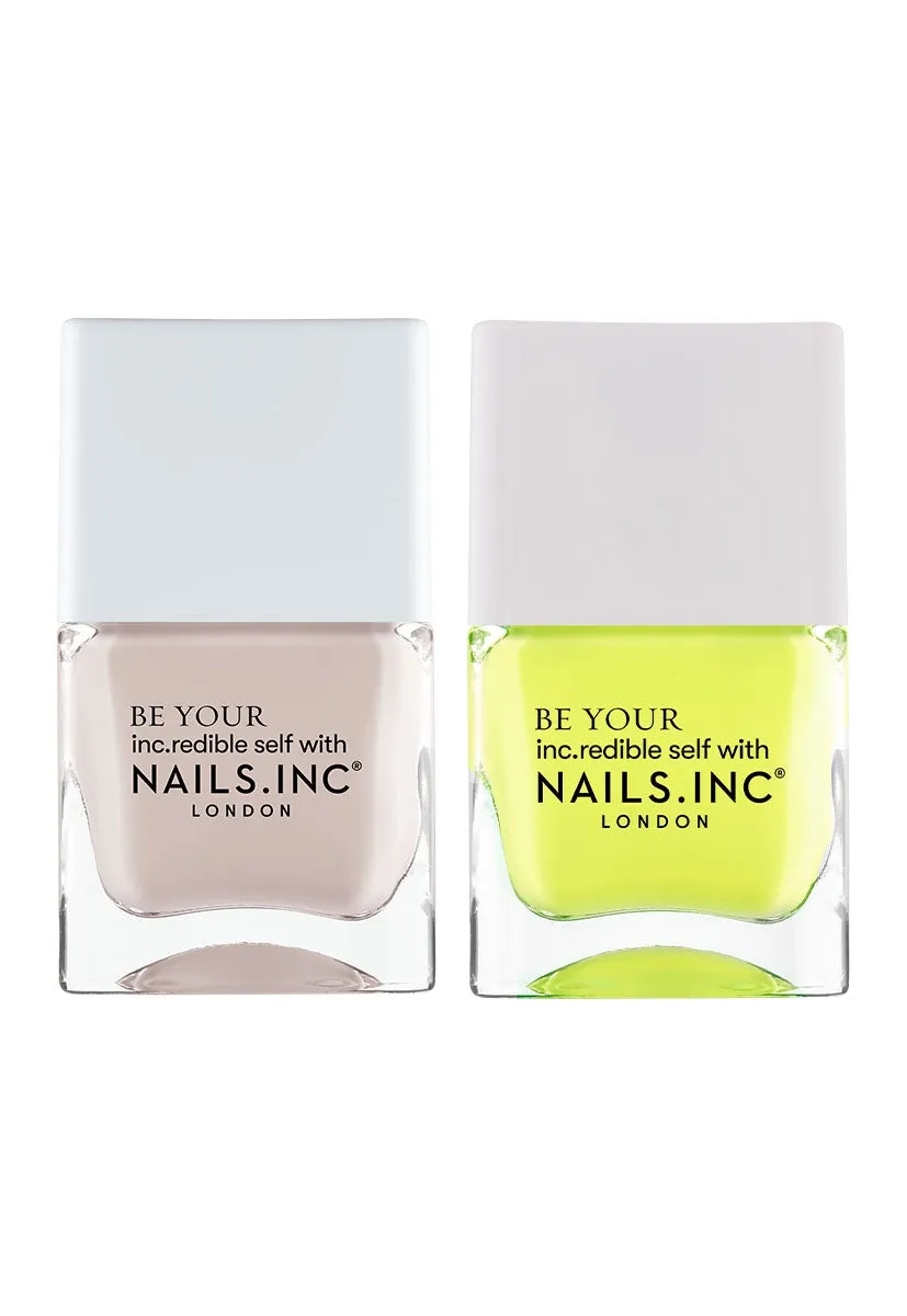 Nails Inc London Peace and Pilates neglelakk duo krem