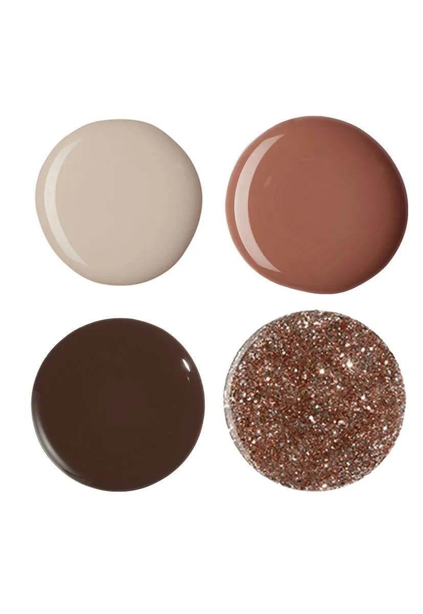 Nails Inc Caught In The Nude neglelakk 4-pk brun krem