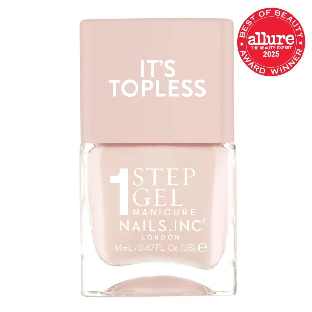 Nails Inc 1-Step Gel neglelakk Renee It's Topless rosa