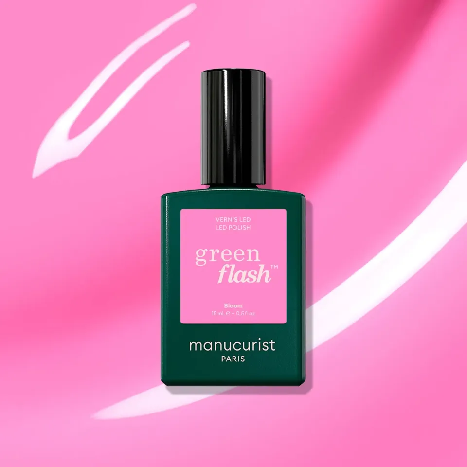 Manucurist Green Flash Bloom gel polish neonrosa opak