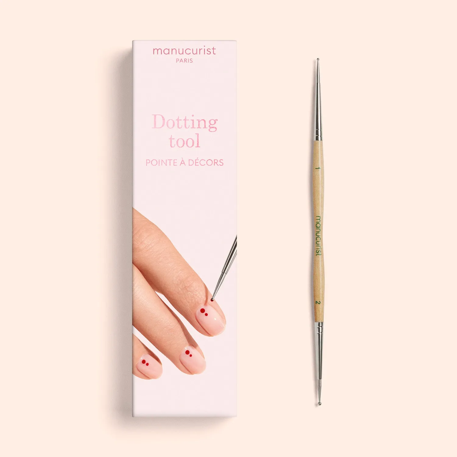 Manucurist Dotting Tool nailartverktøy to kuler prikker