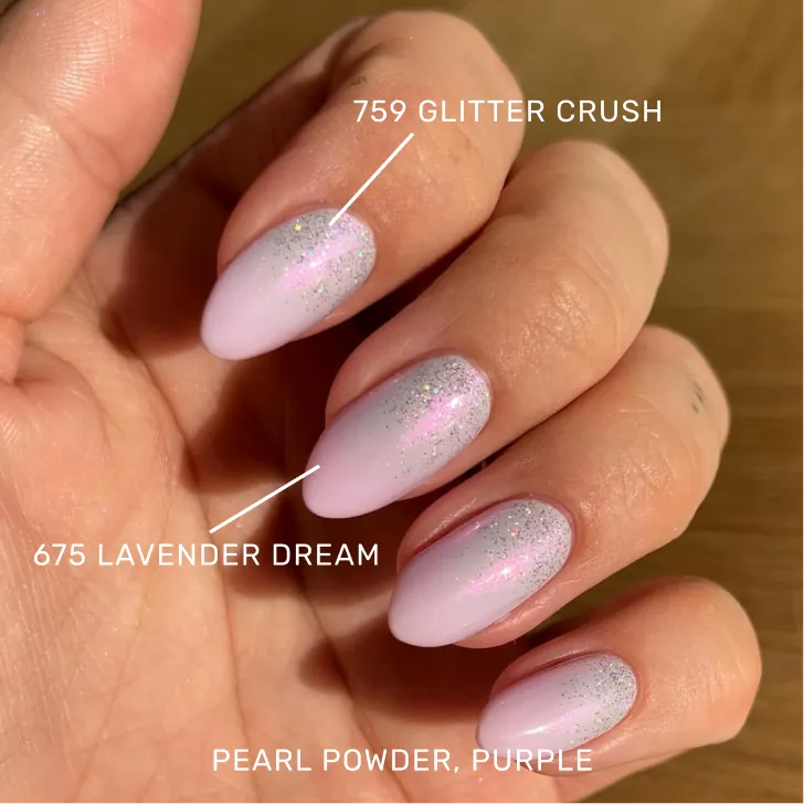 The Gel Collection Pearl Powder neglepulver 4 stk perlemor