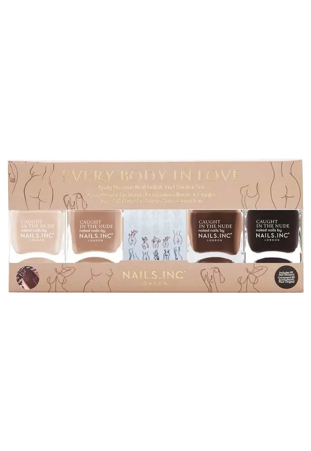 Nails Inc London Every Body In Love neglelakk 4-pk stickers