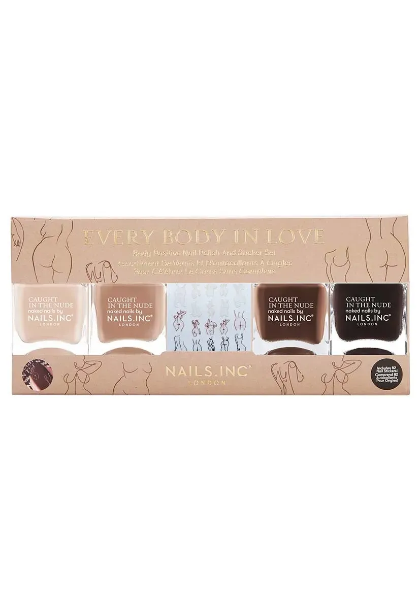 Nails Inc London Every Body In Love neglelakk 4-pk stickers