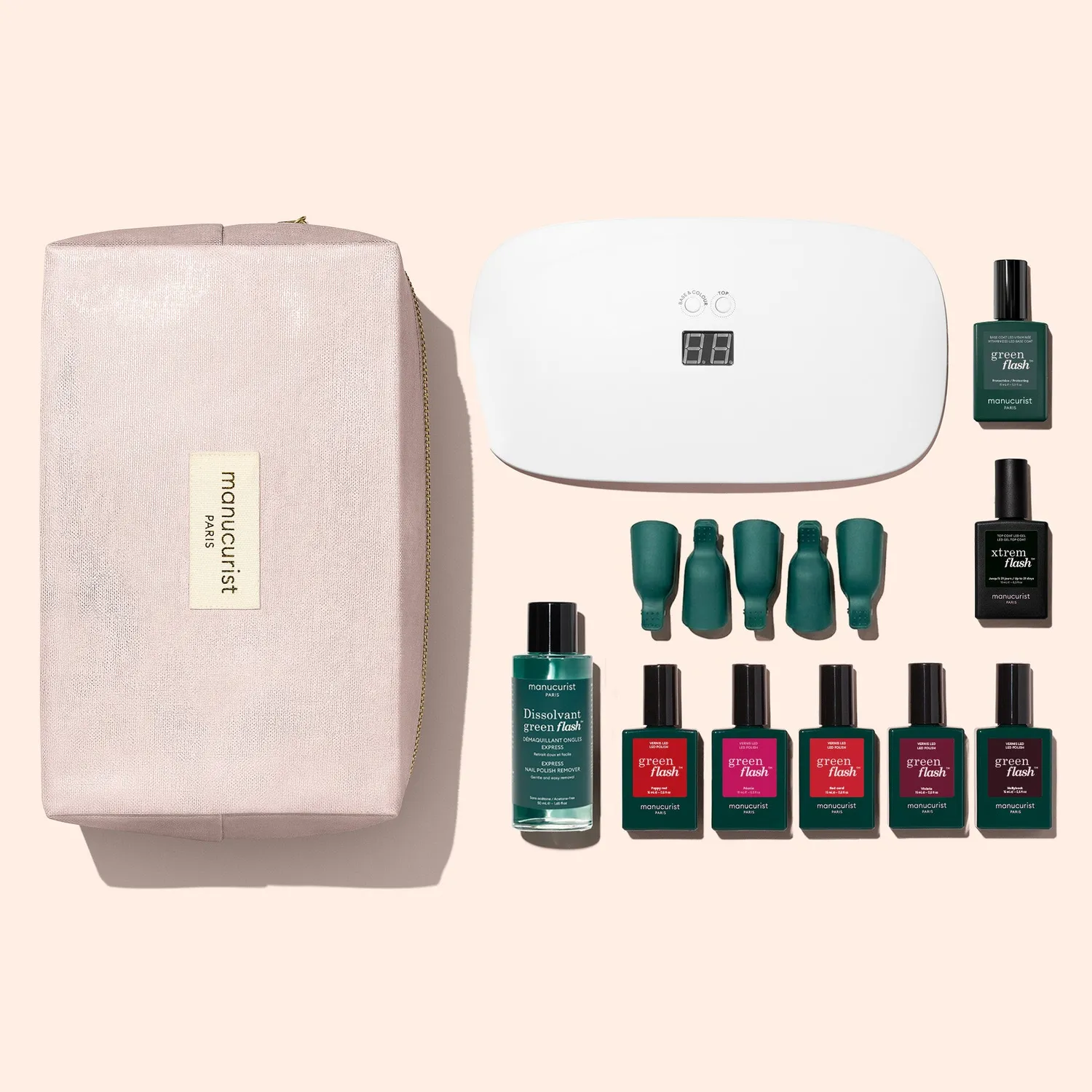 Manucurist Green Flash Super Starter Kit gellakk sett 21 dager