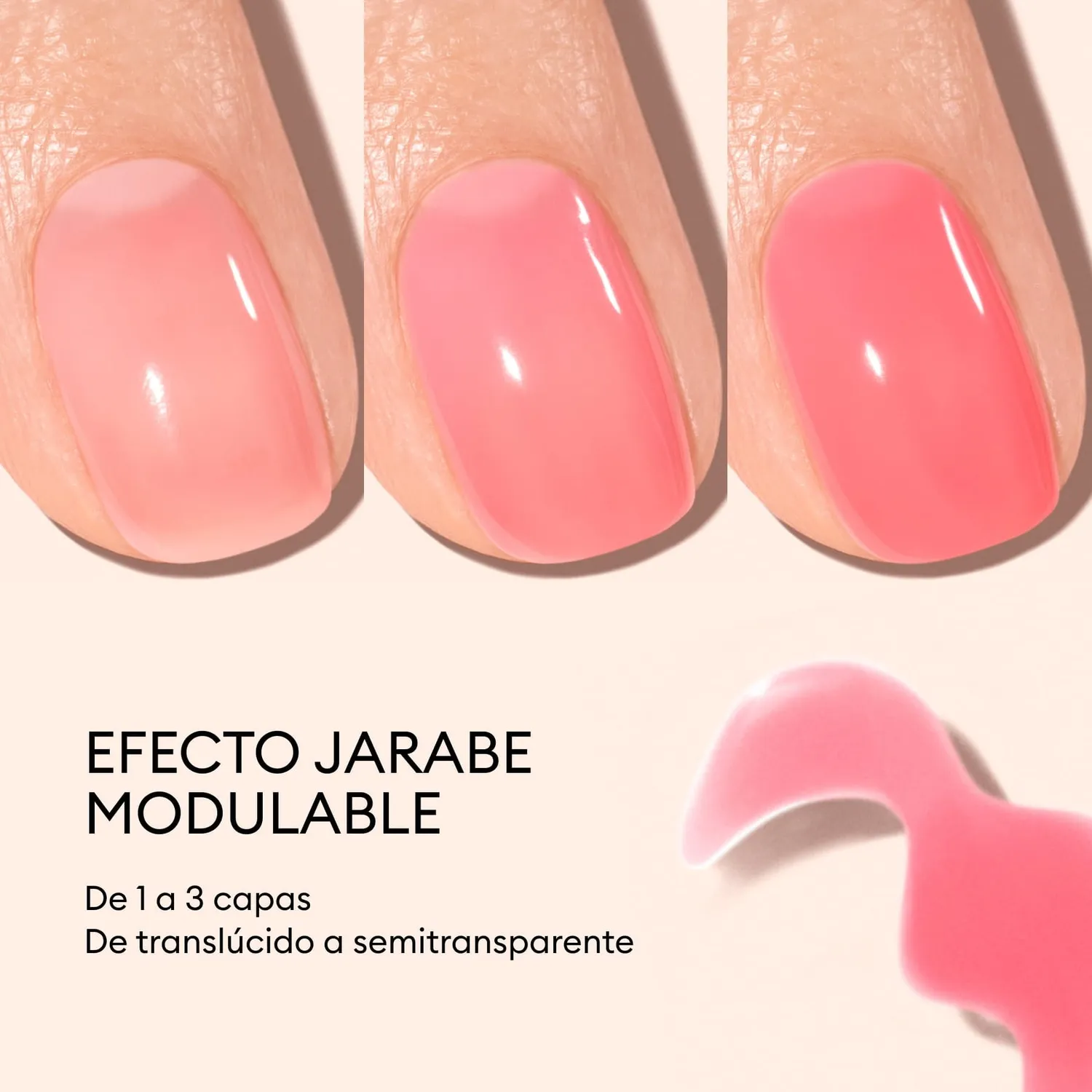 Manucurist Green Jelly Sugar Plum neglelakk rosa syrupglans