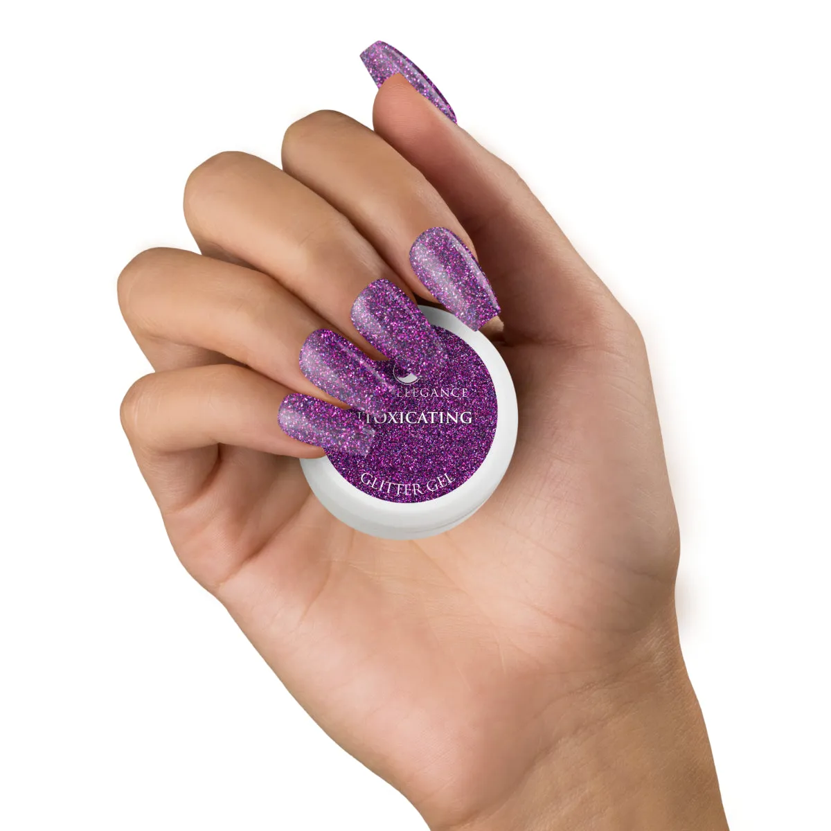 Light Elegance Intoxicating glittergel 10 ml fuchsia lilla