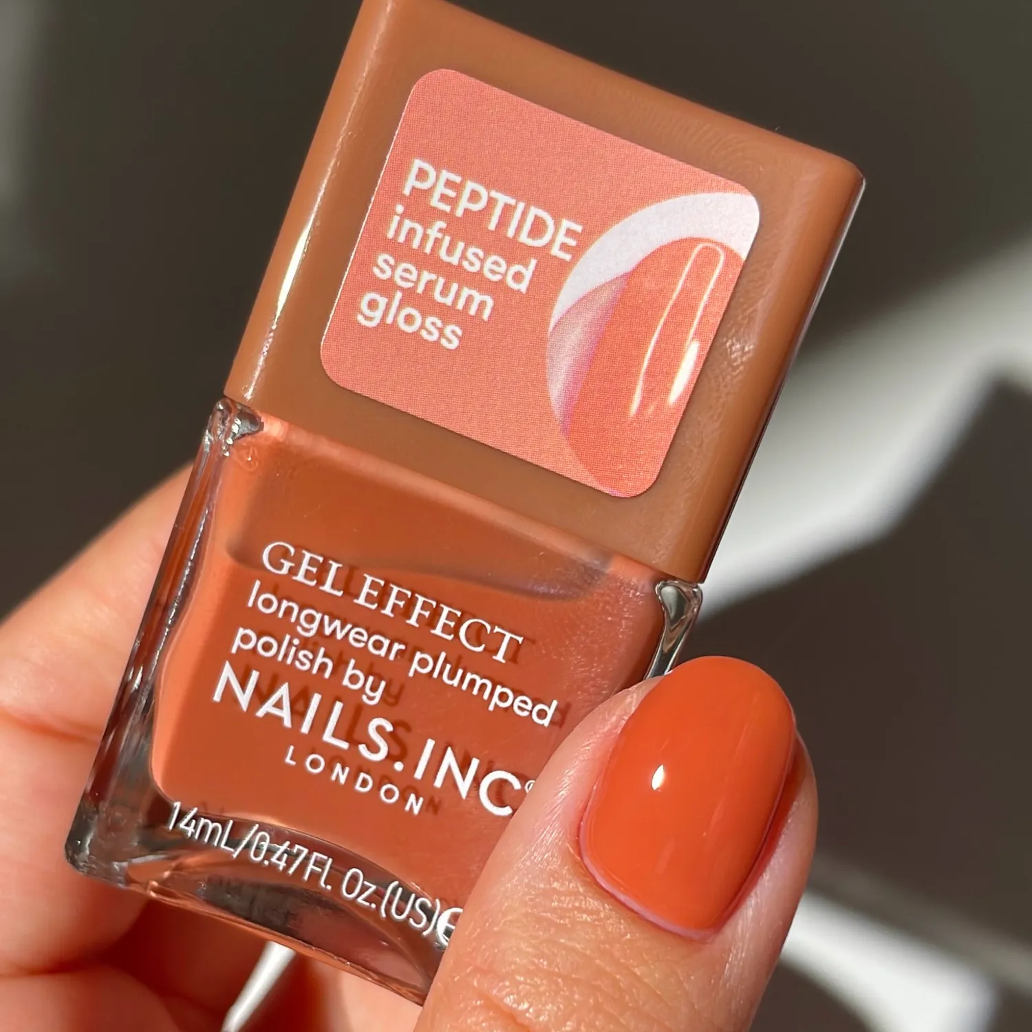 Nails Inc London Plump and Glow neglelakksett 8 deler peptid