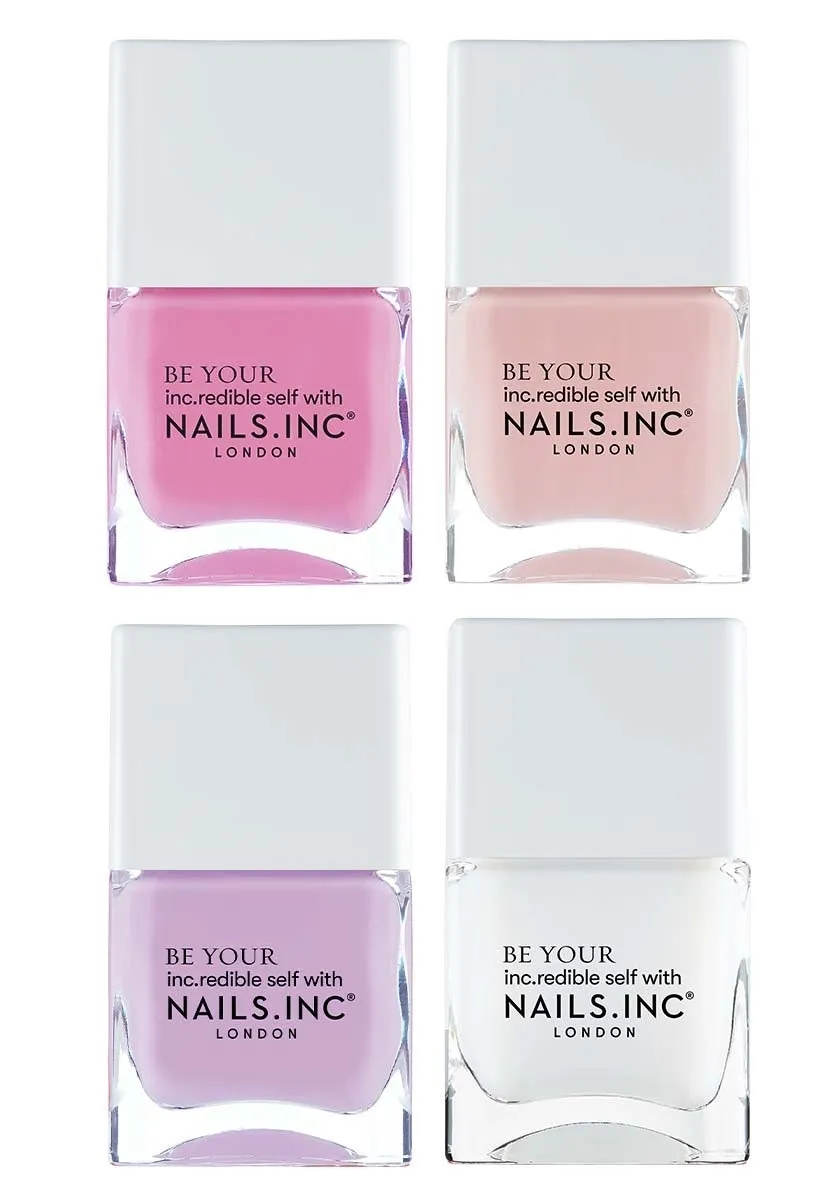 Nails Inc Florals For Spring neglelakksett 4-pakning pastell